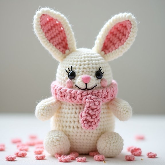 adorable bunny themed coffee cozy