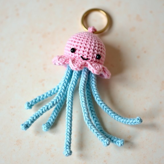 adorable crochet jellyfish accessory
