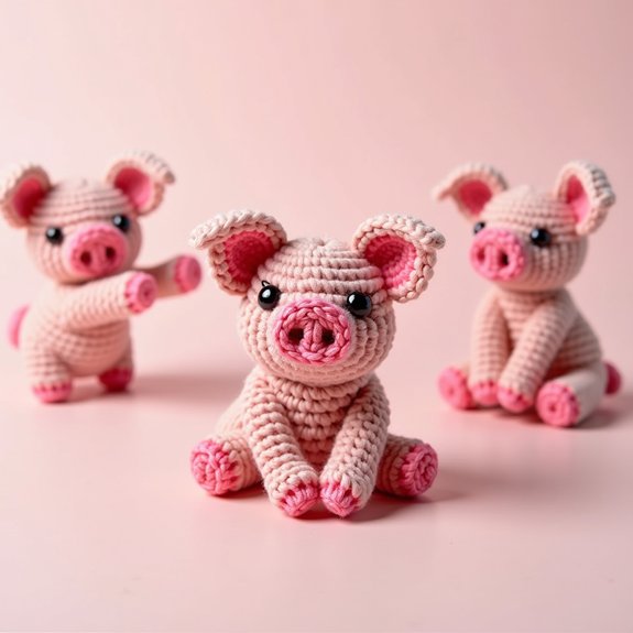 adorable handcrafted pig magnets