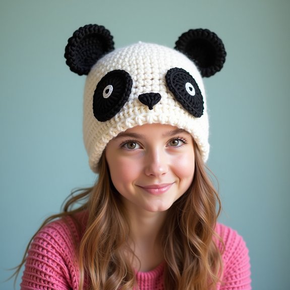 adorable handmade panda accessory