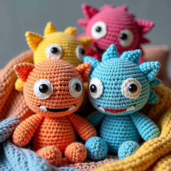 adorable handmade plush toys