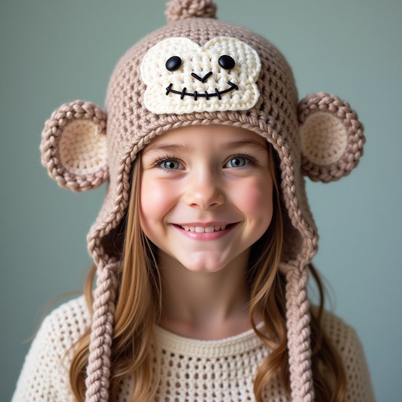adorable monkey themed headwear