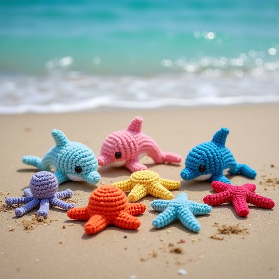 adorable ocean creature friends