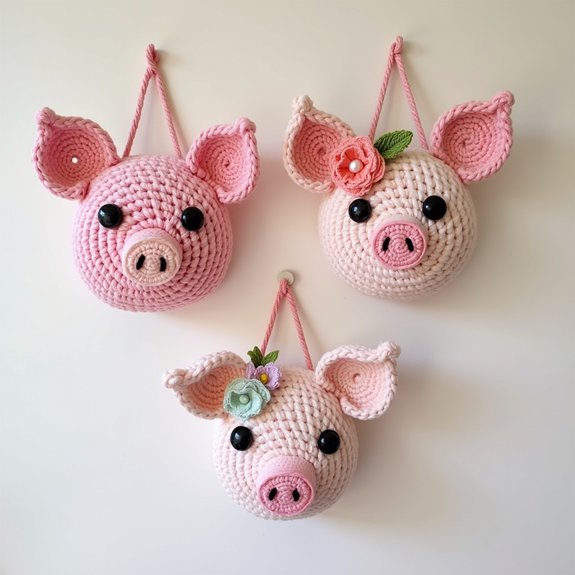 adorable pig decor accents