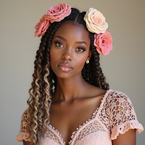 bohemian crochet locs style