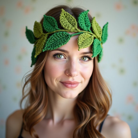 botanical themed hair accessory