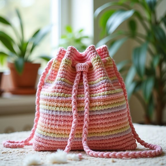 casual drawstring shoulder bag