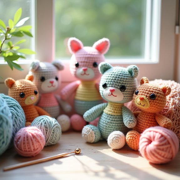 charming handmade crochet toys