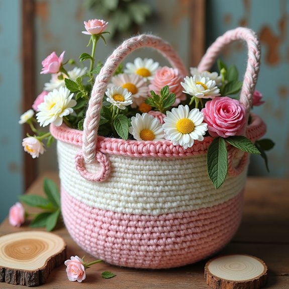 charming retro crochet storage