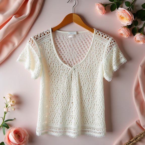 chic crochet lace top