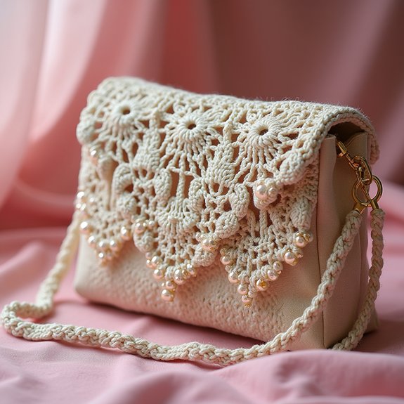 chic crochet night bag