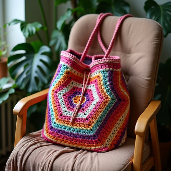 chic geometric handbag design