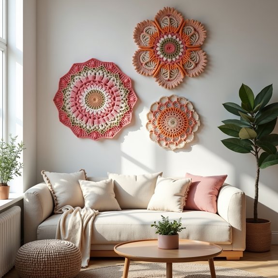 chic handmade crochet decor
