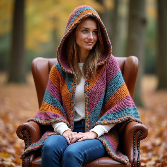 chic waterproof poncho design