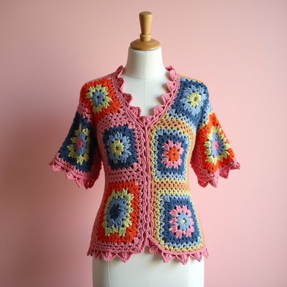 classic crochet square design