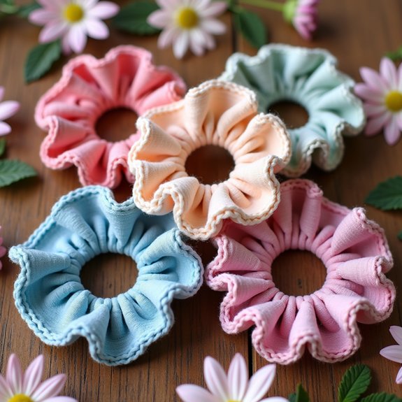 colorful crochet hair accessory