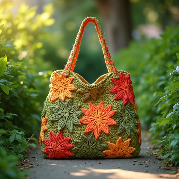 colorful handmade crochet accessory