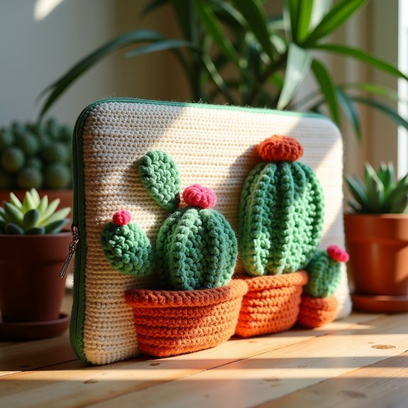 comfortable cactus themed decor