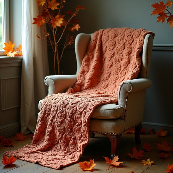 cozy crafted leaf pattern