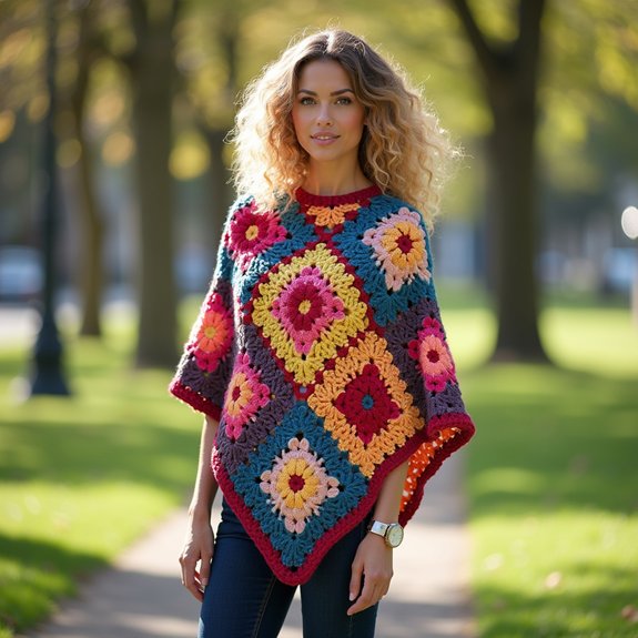 cozy crochet poncho design