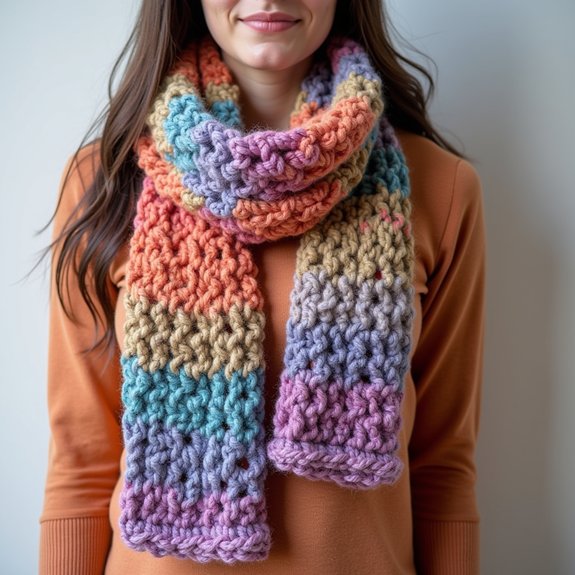 cozy crochet scarf kit