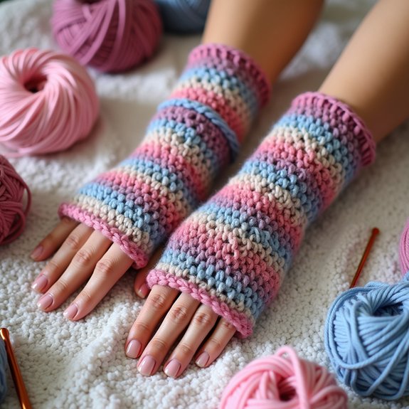 cozy knit hand protection