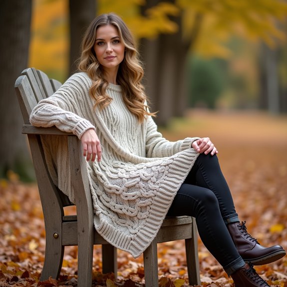 cozy knitted oversized garment