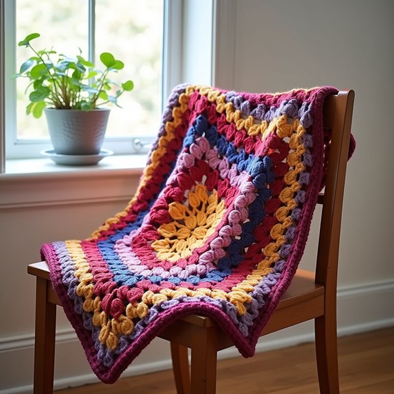 cozy oversized crochet shawl