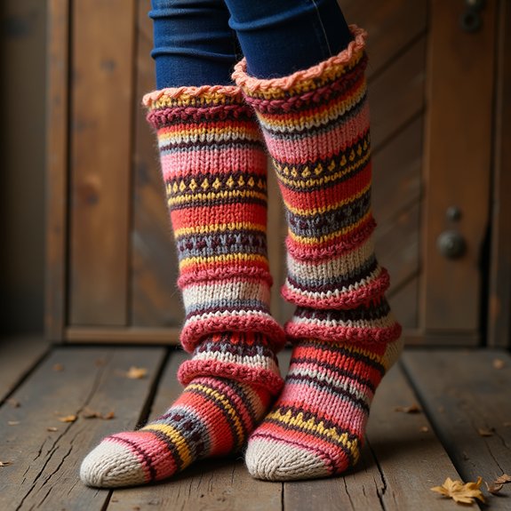 cozy patterned knitwear accessories