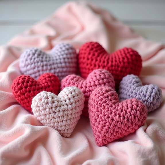 cozy plush heart toys