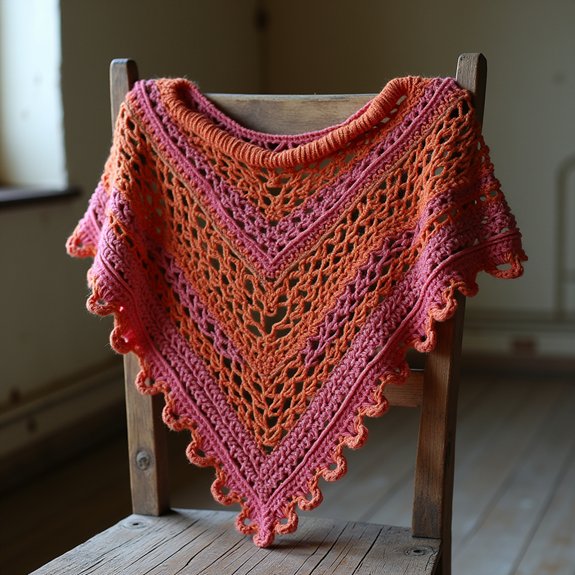 cozy stylish textured poncho