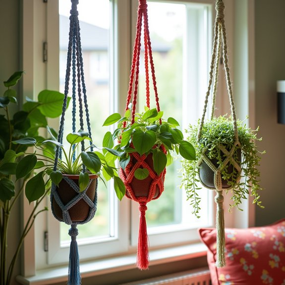 creative crochet plant holders