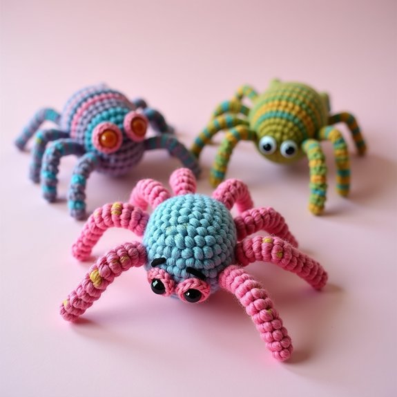 creative spider finger puppets