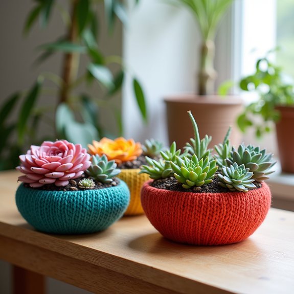 creative yarn bowl planters