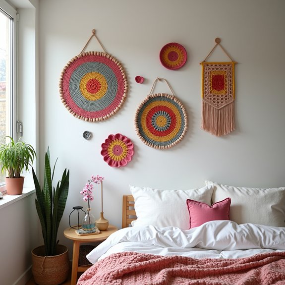 crochet alphabet wall decor
