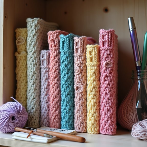 crochet bookmarks with letters