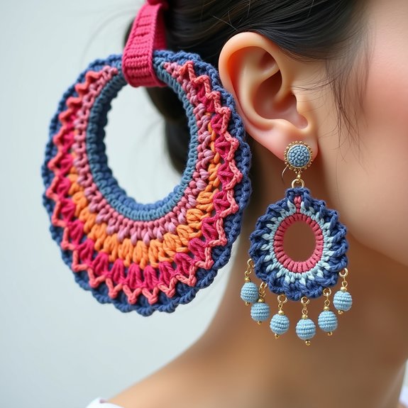 crochet earring display holder