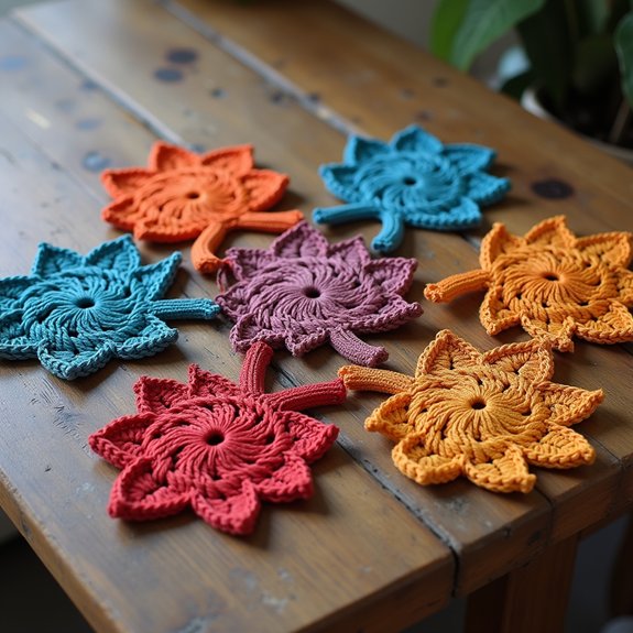 crochet pattern for leaves