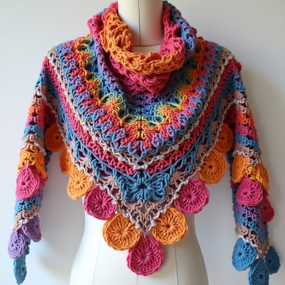crochet shawl crafting kit