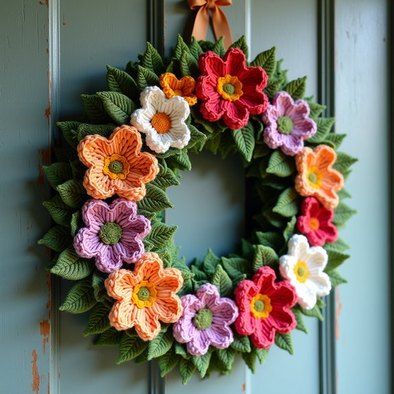 crochet wreaths for letters