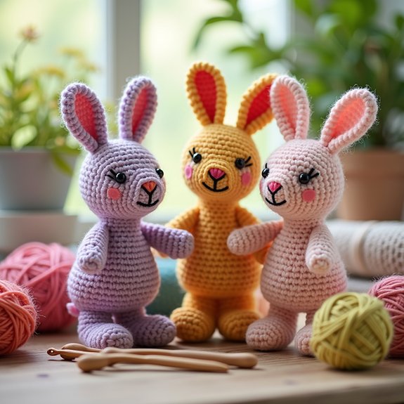 cute bunny finger puppets