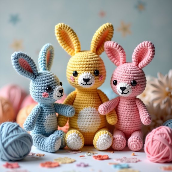 cute crochet bunny toys