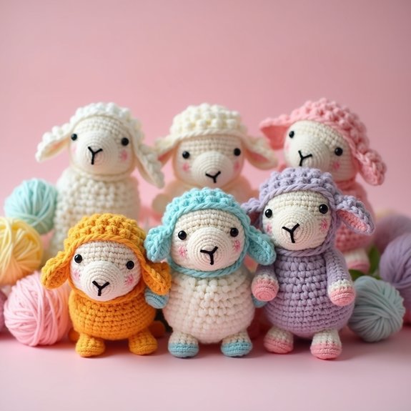 cute crocheted sheep toy