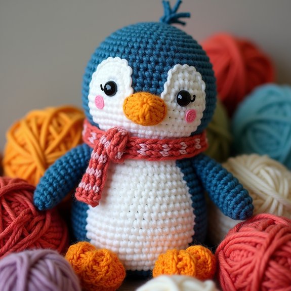 cute handmade crochet penguin
