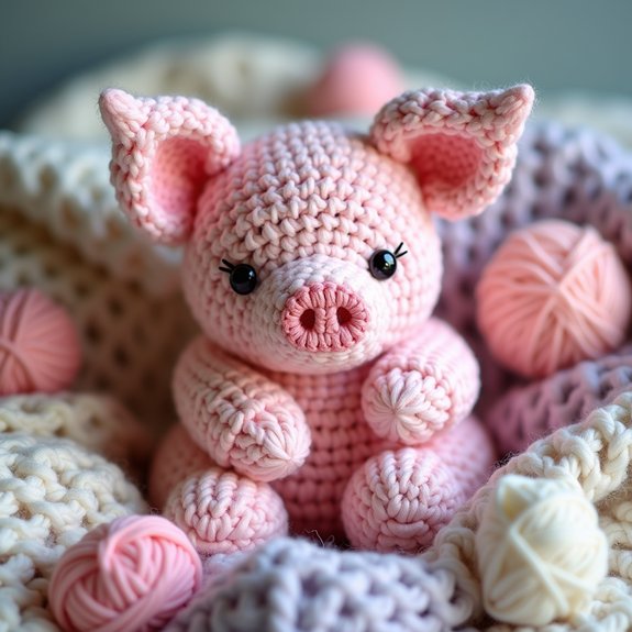 cute pig pillow designs