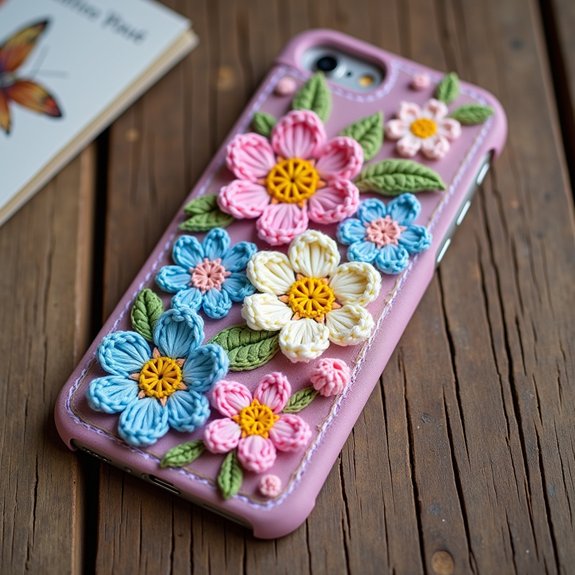 decorative floral phone case