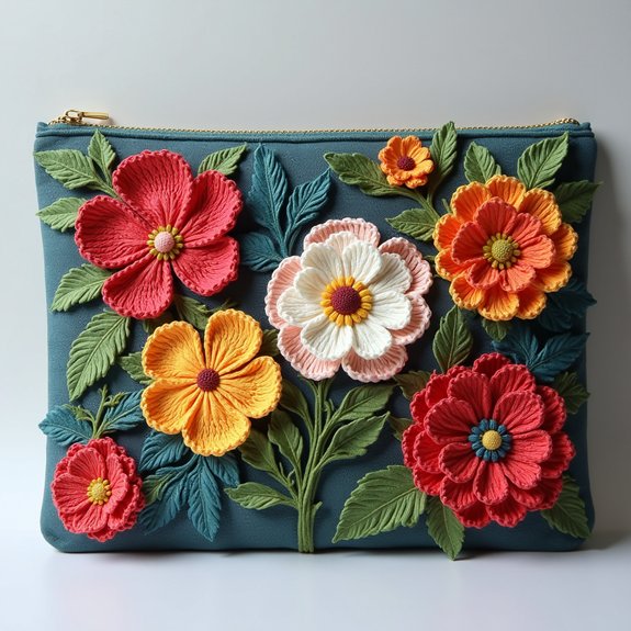 decorative flower laptop case