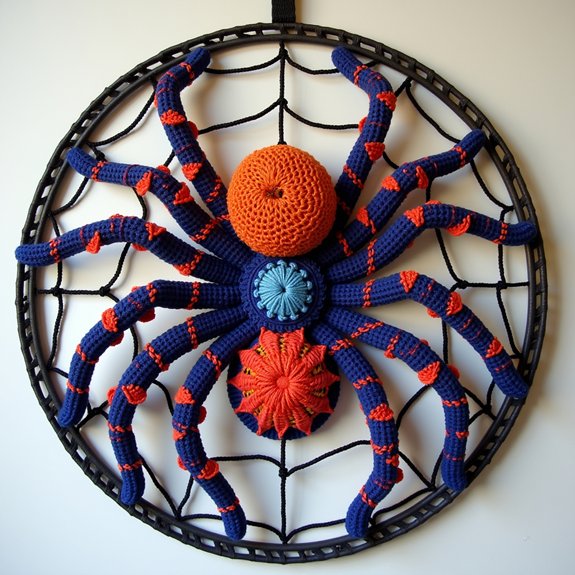 decorative spider themed wall art
