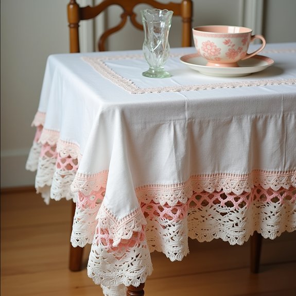 delicate lace trim design