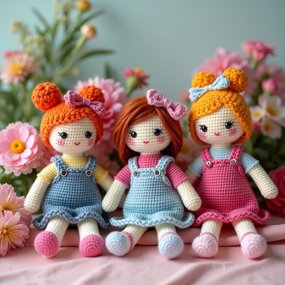 delightful handcrafted crochet dolls